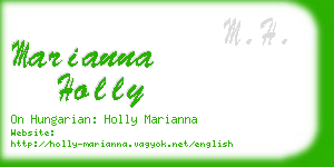 marianna holly business card